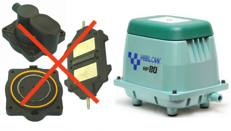 HIBLOW HP-80 (БЕЗ РЕМКОПЛЕКТА И МАГНИТА)